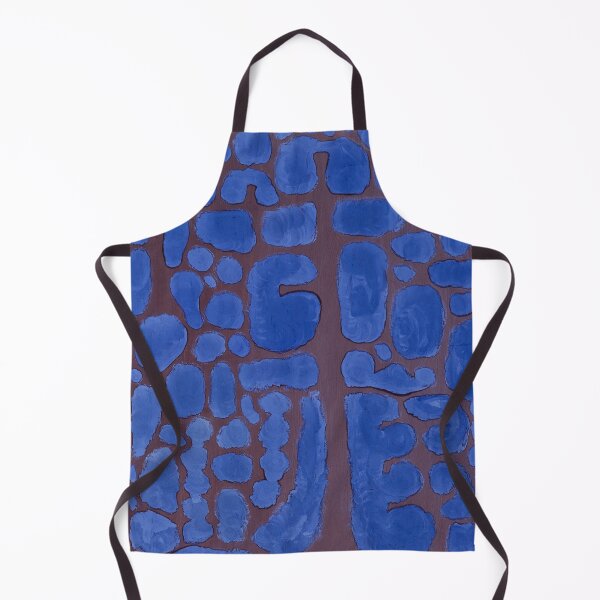 Item preview, Vintage Blue abstract shapes designed and sold by blackdogshop.