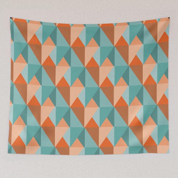 Item preview, Low poly overlapped seamless pattern| surface design designed and sold by Jasmine Blooms Designs.