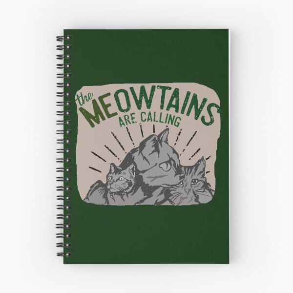 Item preview, THE MEOWTAINS ARE CALLING designed and sold by THE AMERICAN TEEVANGELIST.