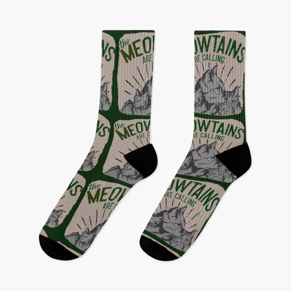 Item preview, THE MEOWTAINS ARE CALLING designed and sold by THE AMERICAN TEEVANGELIST.