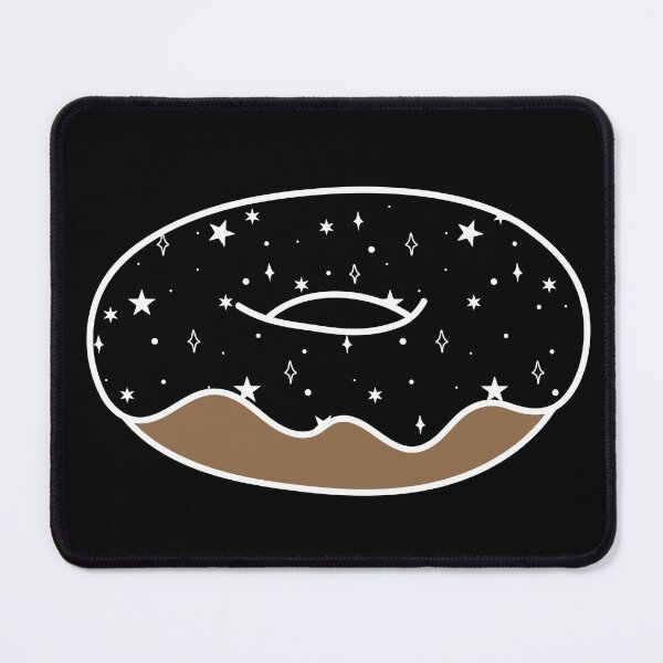 Item preview, Space Donut with Star Sprinkles (Black) designed and sold by Design Minds Boutique.
