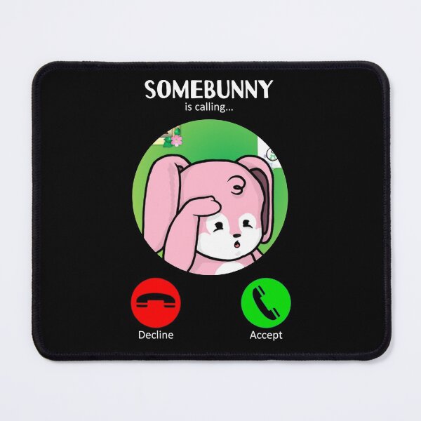 Item preview, Somebunny Is Calling (1 : Pink : Dark) designed and sold by the-krisney-way.