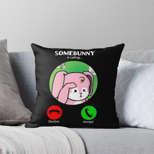 Item preview, Somebunny Is Calling (1 : Pink : Dark) designed and sold by the-krisney-way.