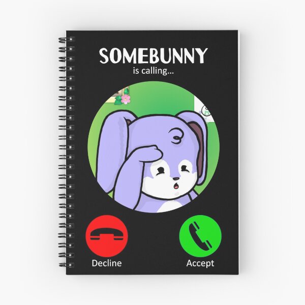 Item preview, Somebunny Is Calling (1 : Blue : Dark) designed and sold by the-krisney-way.