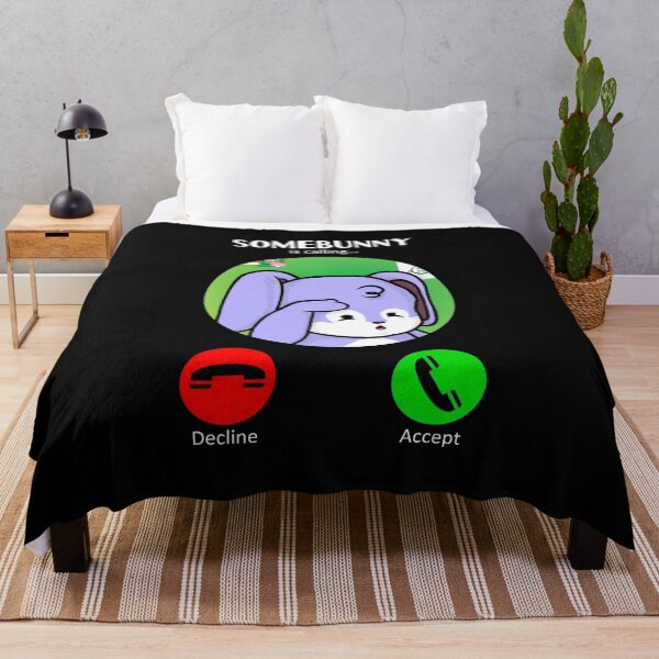 Item preview, Somebunny Is Calling (1 : Blue : Dark) designed and sold by the-krisney-way.