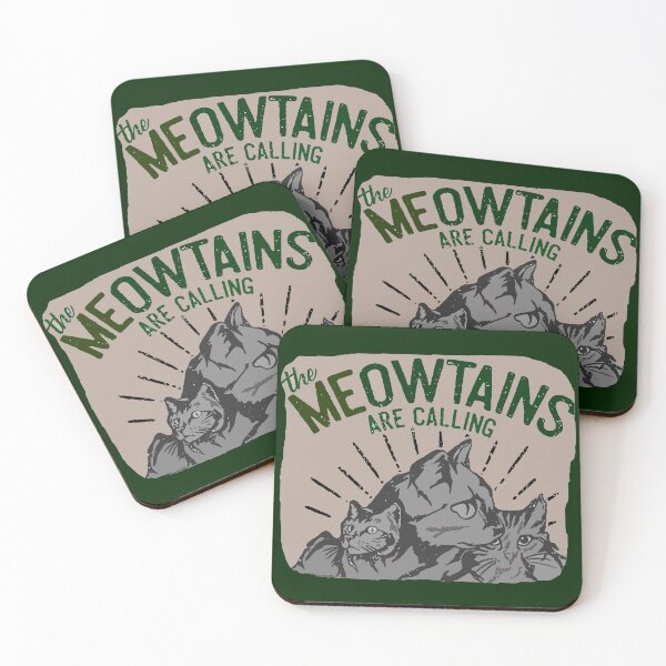 Item preview, THE MEOWTAINS ARE CALLING designed and sold by THE AMERICAN TEEVANGELIST.