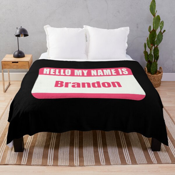 Item preview, Hello My Name Is Brandon Name Tag designed and sold by Cafecreative.