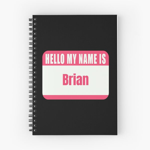 Item preview,  Hello My Name Is Brian Name Tag  designed and sold by Cafecreative.
