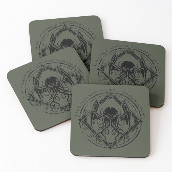Item preview, Cthulhu - Lovecraft - Distressed chant design designed and sold by zachholmbergart.
