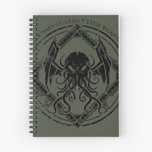 Item preview, Cthulhu - Lovecraft - Distressed chant design designed and sold by zachholmbergart.