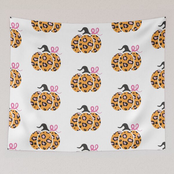 Item preview, Pink and orange pumpkin leopard designed and sold by Mylittleprints.