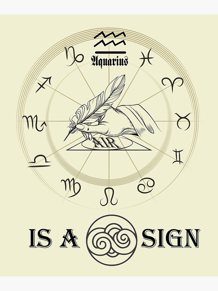 "AQUARIUS IS AN AIR SIGN SHIRT FOR ASTROLOGY AND ZODIAC SIGNS LOVERS