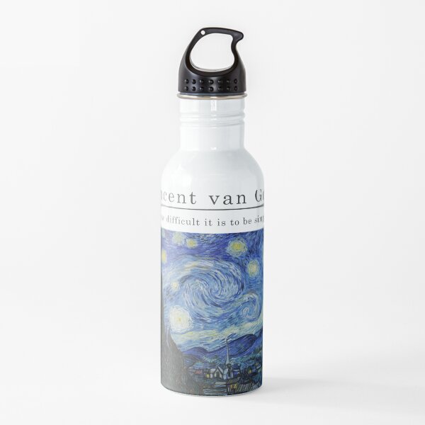 Vincent van Gogh - art and words Water Bottle