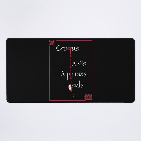 Croque la vie à pleines dents Tapis de souris XXL