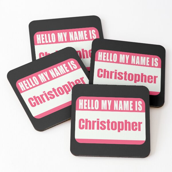 Item preview, Hello My Name Is Christopher Name Tag  designed and sold by Cafecreative.