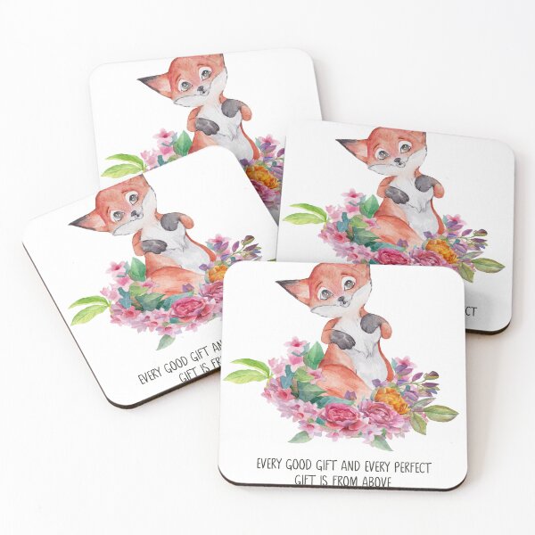 Item preview, Every Good Gift And Every Perfect Gift Is From Above, James 1:17, Nursery Wall Art, Kids Scripture, Forest Animals, Kids Wall Decor designed and sold by Dzhenka-Balimez.