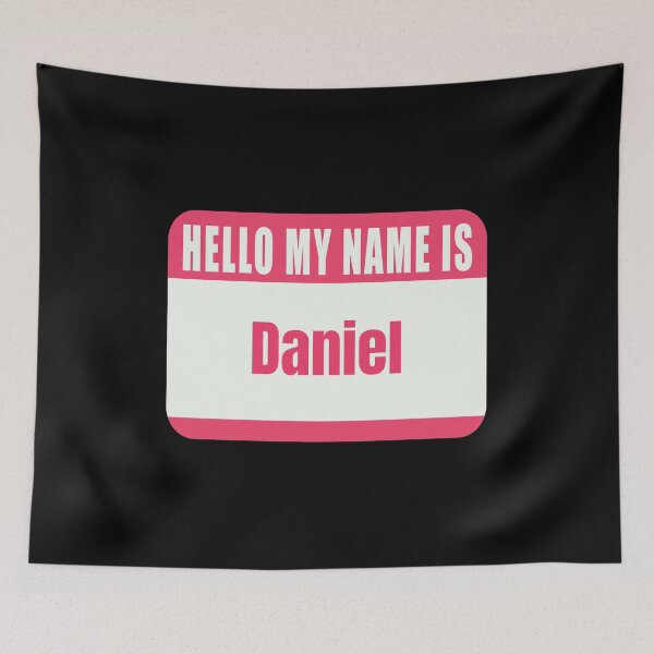 Item preview, Hello My Name Is Daniel Name Tag  designed and sold by Cafecreative.