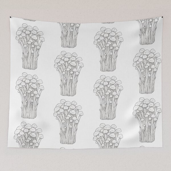 Item preview, Enoki Mushroom Sketch designed and sold by Renai Petty.