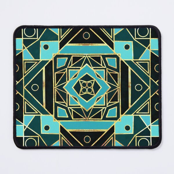 Item preview, Art Deco With Gold & Teal  designed and sold by TigaTiga.