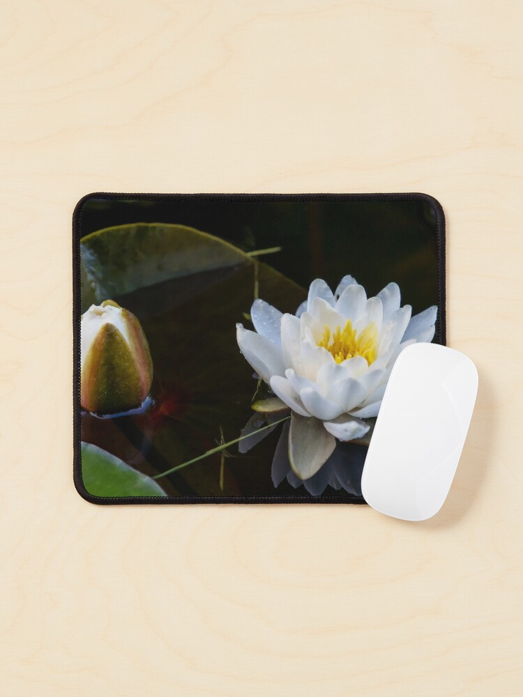 White white Mouse Pad by PrMoonlessNight