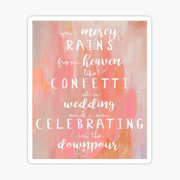 Confetti at a wedding Sticker