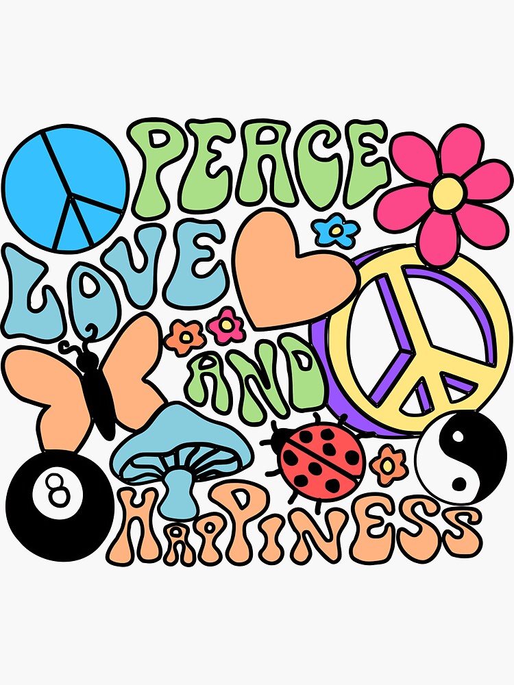 Peace love forever  Peace and love, Peace love happiness, Peace sign art