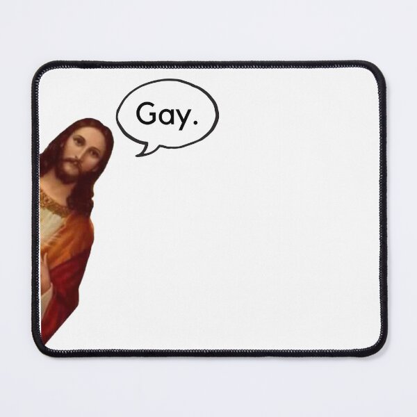 Item preview, Gay Jesus (Left) designed and sold by KarmicBeauty.