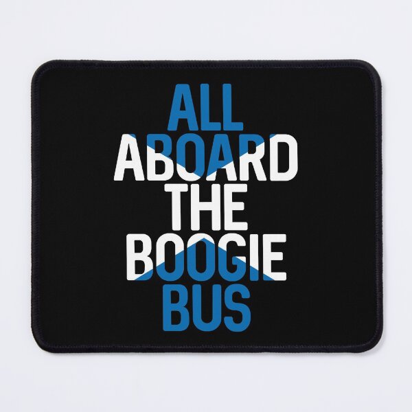 Item preview, All Aboard The Boogie Bus, Scottish Saltire Football Slogan Design designed and sold by MacPean.
