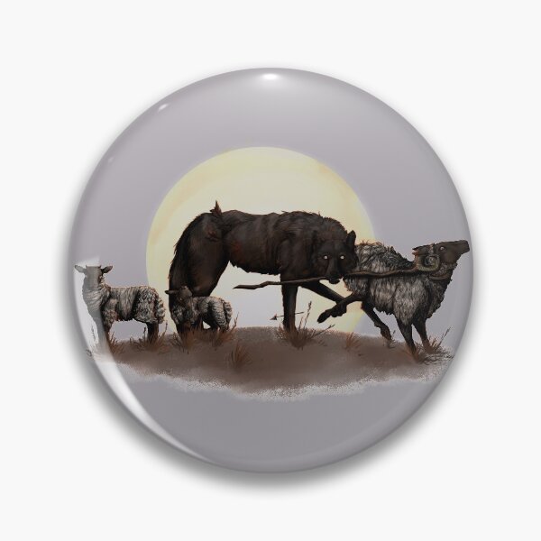 Item preview, The Shepard- Wolf and sheep dark fairytale design designed and sold by Phen-akism.