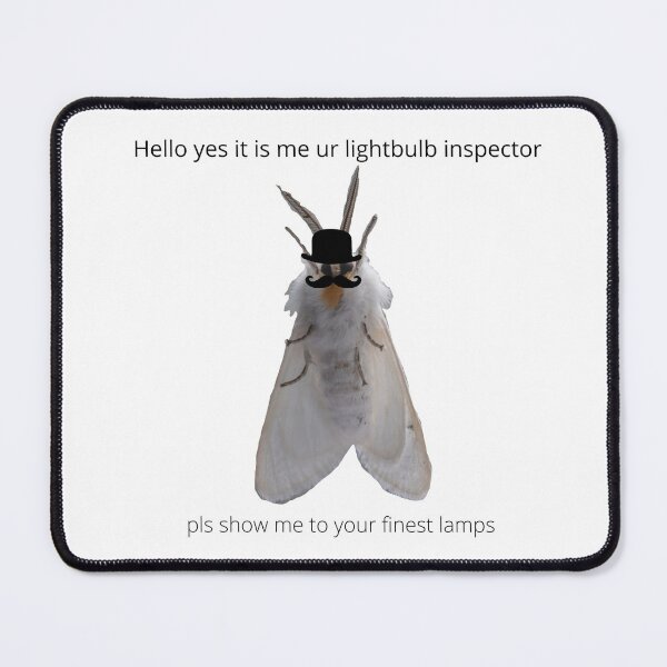 Item preview, Lightbulb inspector moth designed and sold by mjalred.