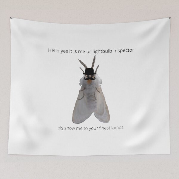 Item preview, Lightbulb inspector moth designed and sold by mjalred.