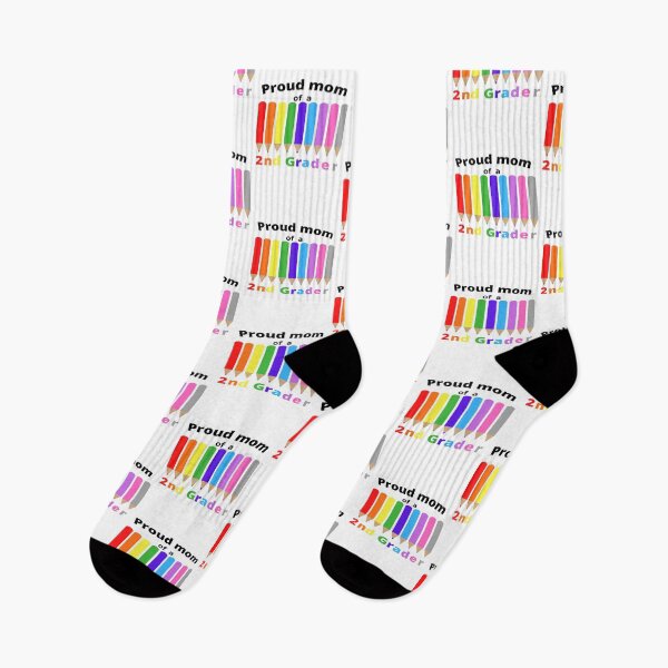 Item preview, proud mom of a 2nd grader, colorful pencils designed and sold by Jessi-Sketches.