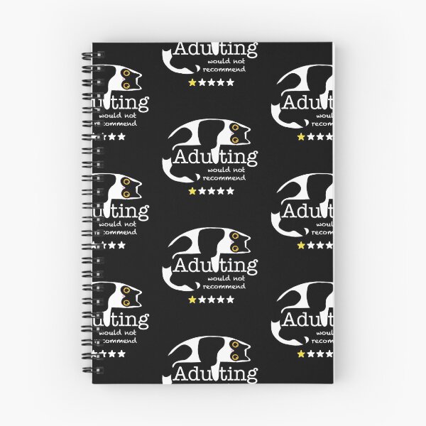 Item preview,  Adulting Would Not Recommend - White Cat  designed and sold by RosalieReeves.