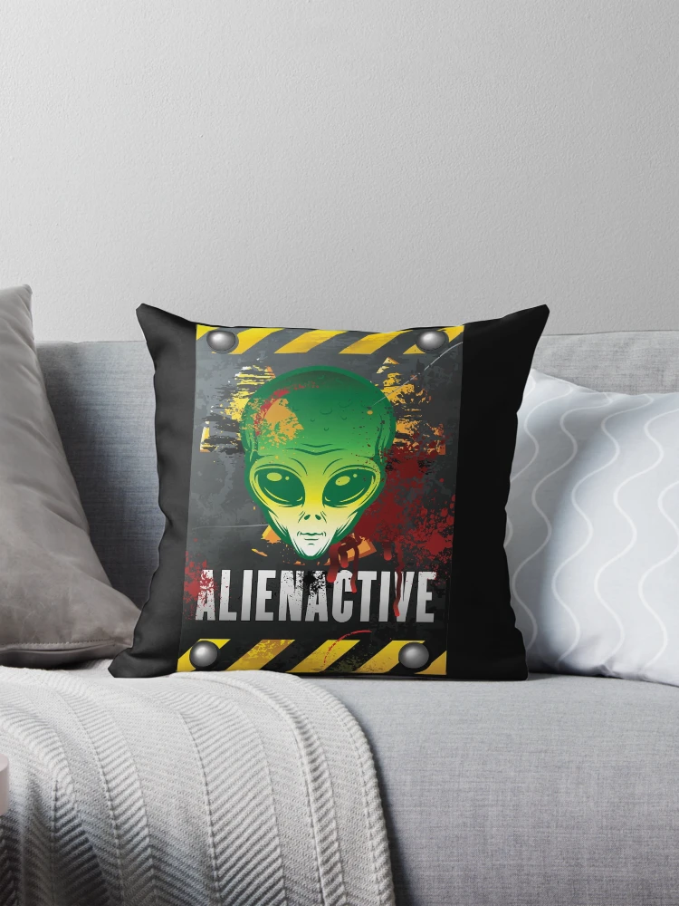 Thumbnail 1 of 4, Pillow, ALIENACTIVE designed and sold by RIGHTCHUS.