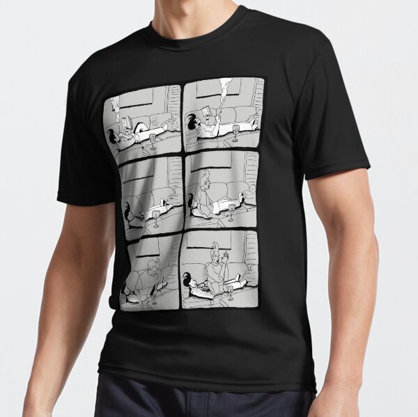 Astral Projection B&W Active T-Shirt