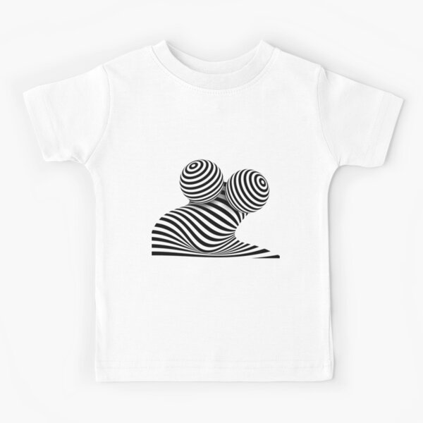 Female body Trippy optical illusion Kids T-Shirt