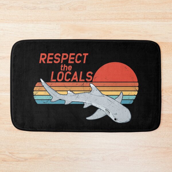 Item preview, Respect the locals whitetip reef shark designed and sold by NicGrayGraphic.