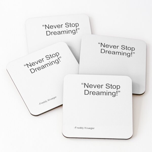 Item preview, Never Stop Dreaming | Perfect Gift| Freddy Krueger Gift designed and sold by tamylica.