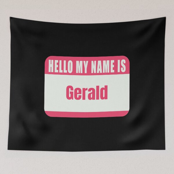 Item preview,  Hello My Name is Gerald Name Tag  designed and sold by Cafecreative.