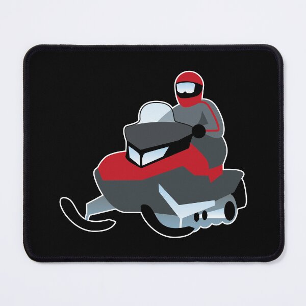 Item preview, Red Snowmobile designed and sold by Design Minds Boutique.