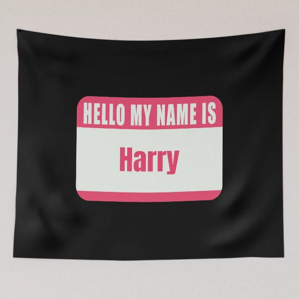 Item preview, Hello My Name Is Harry Name Tag  designed and sold by Cafecreative.