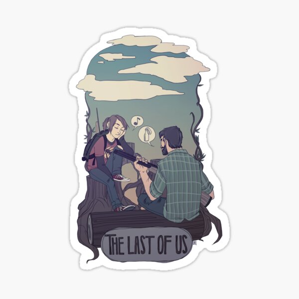 The Last of Us Joel y Ellie Family Pegatina