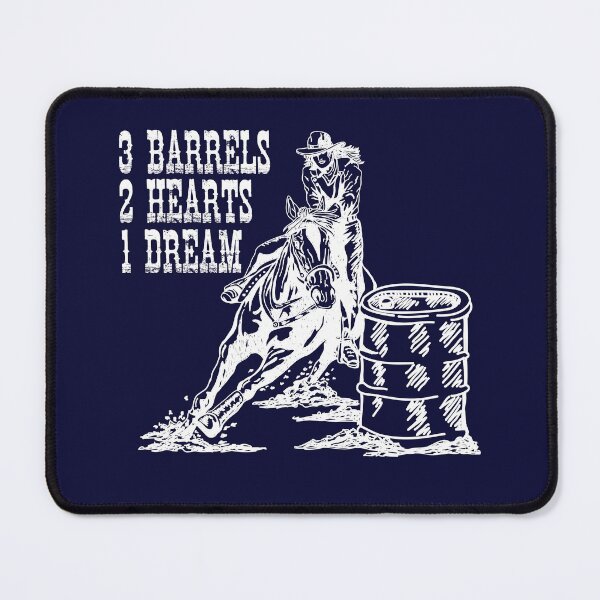 Item preview, 3 Barrels, 2 Hearts, 1 Dream Barrel Racing Design designed and sold by jaygo.
