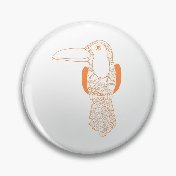 Item preview, Orange toucan mandala designed and sold by YuneDesigns.