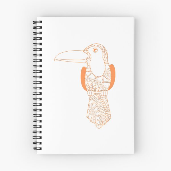 Item preview, Orange toucan mandala designed and sold by YuneDesigns.