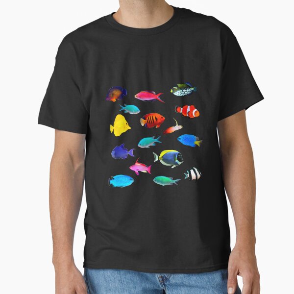 Item preview,  Saltwater Angelfish Flame Angel Yellow Tang Reef Trigger Fish Reef Fish Pattern  designed and sold by Catxel.