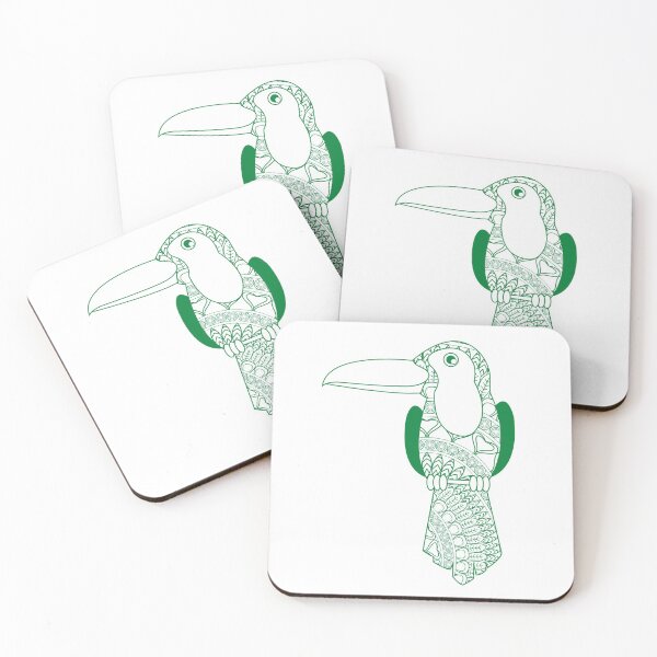Item preview, Green toucan mandala designed and sold by YuneDesigns.