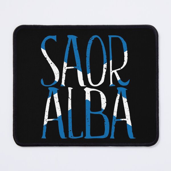Item preview, SAOR ALBA, Scottish Independence Saltire Flag Text Slogan designed and sold by MacPean.