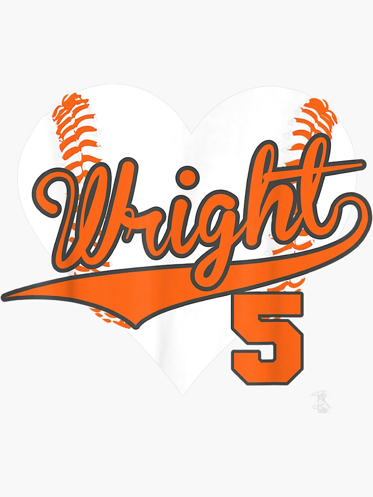 Pegatina «Corazón de béisbol de David Wright» de WilliamsKiki Redbubble
