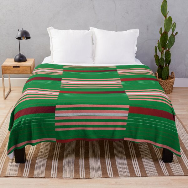 Item preview, Red, Pink and Greens Stripes in a checkered pattern designed and sold by Ric1926.